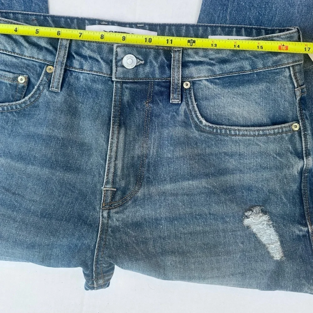 Guess Men's Distressed Blue Slim Boot Jeans